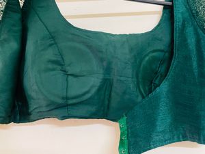Elegant Green Saree Blouse
