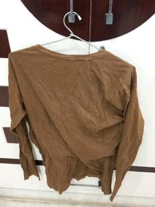 Brown Long Sleeve T-Shirt