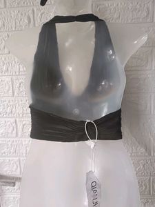 Black Halter Top