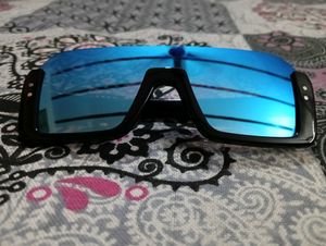 Blue Reflection Sunglasses With Black Frame