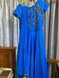 New Gown With Pants And Shawl