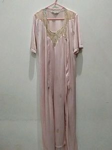 Pink Nighty With Maxi Free