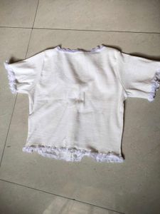 Lace Trim Crop Top