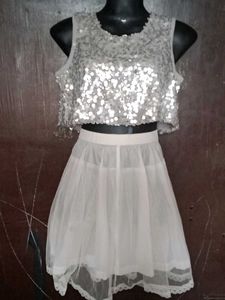 Sequin Top &amp; Tulle Skirt Set fixed price