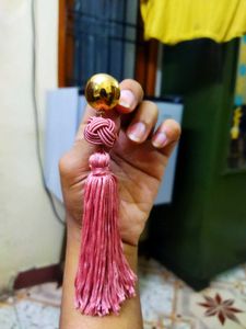 Pink Tassel Earrings