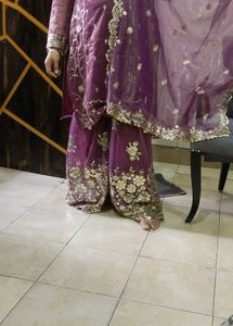 Purple Embroidered Kurta Set