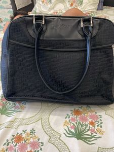 Vintage Black Laptop Bag