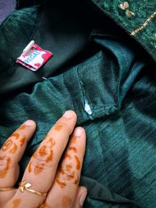 Elegant Green Kurta Set For 7 To 9 Year Gorl