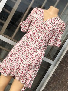 Floral Print Wrap Dress