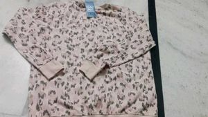 Printed Cotton Sweatshirt For Girls