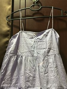Lilac Babydoll Mini Dress
