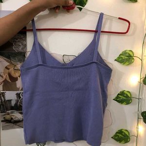 Levender Floral Stripped Top.