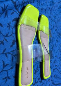 Mochi Neon Yellow Heels – Worn Just Once!