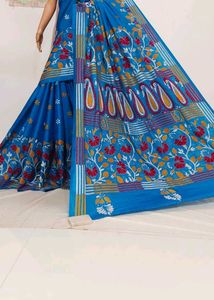New Kantha Embroidery Saree with blouse piece
