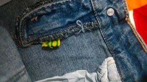 Distressed Denim Shorts