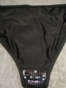 Black Sequin Bikini Bottom