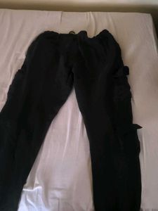 Black Cargo Sweatpants