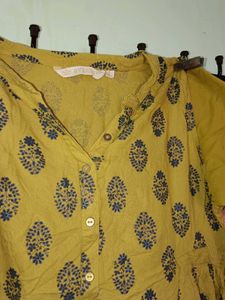 Boho Mustard Print Dress