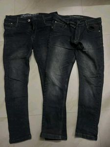 2 black slim pants for adolescence age child