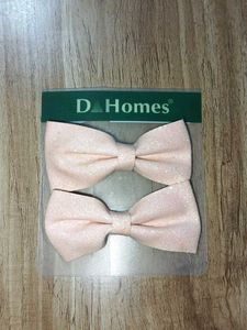 Pink Hair Bow Clips (Set of 2)