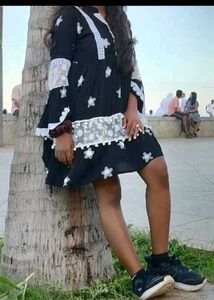 Black &amp; White Mini Dress