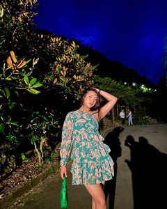 Twenty Dresses Green One Shoulder Floral Dress