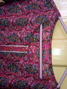 Pink Multicolor Kurti