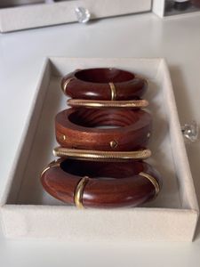 Meera Wooden Bangle Stack