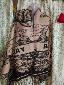 Burberry Wide Reversible Cashmere Scarf