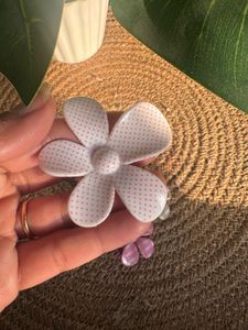 Pink Flower Hair Clip Combo