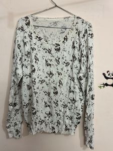 Floral Print Sweater