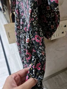 Anouk Printed BLACK kurta For Women
