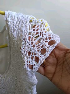 White Knitted Top
