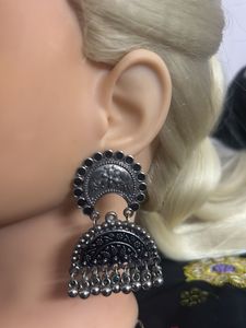 Silver Tone Dangle Earrings