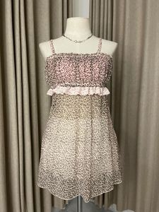 Leopard Print Mini Lingerie Dress