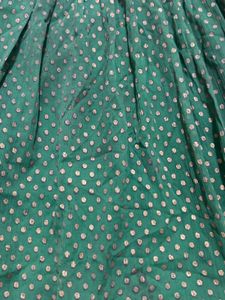 Green &amp; Gold Indian Lehenga Choli Set