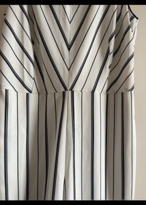 Striped Black And White Jumpsuit From Madame