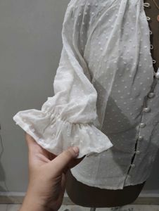 Korean sheer blouse 🎀🌸