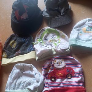 Combo Of 11 Caps For Baby Boy Girl