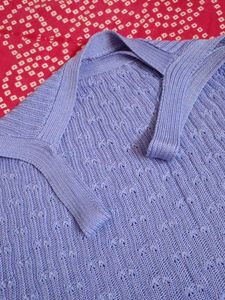 Blue Knit Tank Top
