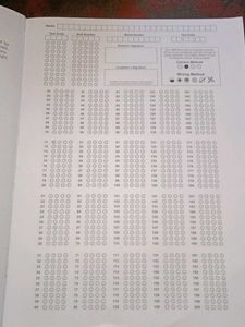 OMR sheet book