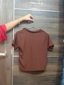 Brown Crop Top 😻