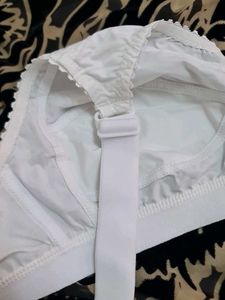 White Cotton Bra