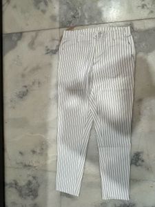 Striped White Pants