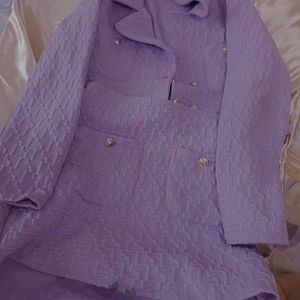 Purple Patterned co- ord
