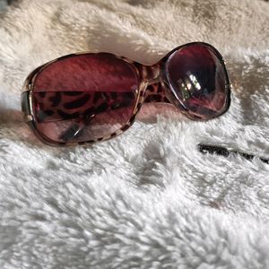 Brown | Animal Print | Soft Rectangular Sunglass