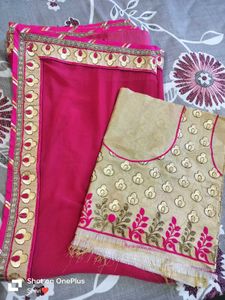 New Pink Saree