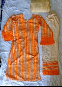Orenge Kurta Set
