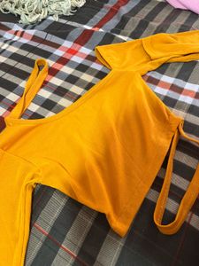 Orange fancy Top