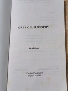 B.A. 1ST SEMESTER GREEK PHILOSOPHY